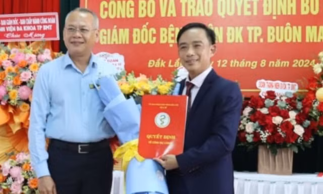 Bổ nhiệm Giám đốc Bệnh viện đa khoa vùng Tây Nguyên.