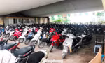 Cận cảnh các gầm cầu Hà Nội 'phủ kín' bãi ô tô, xe máy