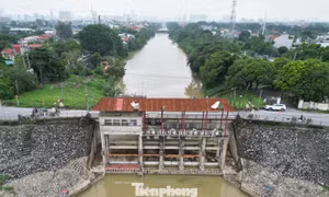 Cận cảnh vị trí chuẩn bị xây trạm bơm tiêu úng hơn 4.200 tỷ đồng lớn nhất Hà Nội