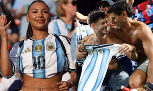 Cảnh tượng vợ Messi và biển người vỡ òa 