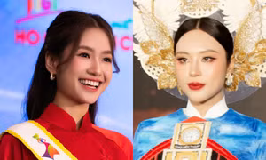 Đại sứ áo dài Nguyễn Thanh Hà, Tô Diệp Hà mang cả chợ Bến Thành đến lễ hội
