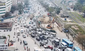 Thu rào chắn nút giao Giải Phóng - Kim Đồng, bố trí thêm 3 làn xe, giảm ùn tắc