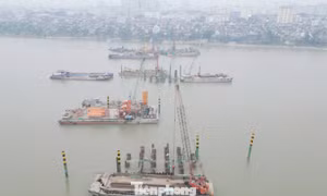 Nguyên nhân trụ vượt sông phía nội thành của dự án cầu Trần Hưng Đạo chưa thể thi công?