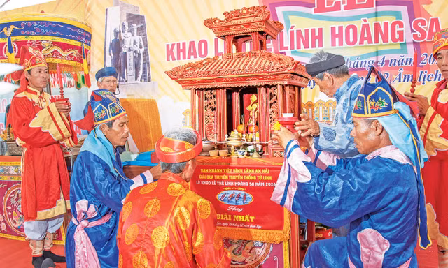 Đình làng An Hải, xây dựng năm 1820 Ảnh: Lê Văn Chương