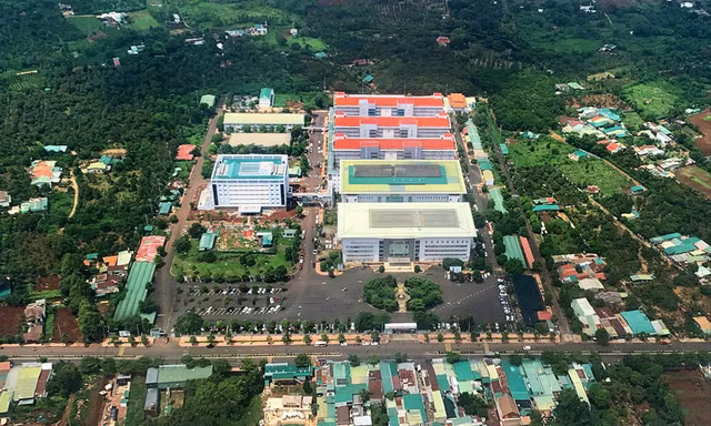 Toàn cảnh BV Đa khoa Vùng Tây Nguyên. Ảnh: Tuấn Nguyễn