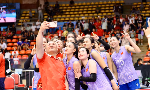 Bóng chuyền nữ Việt Nam vào chung kết SEA Games 33 (ảnh M.D)