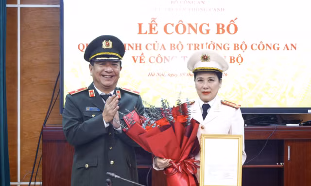 Bổ nhiệm Đại tá Nguyễn Thị Thu Hằng giữ chức Phó Cục trưởng Cục Truyền thông Công an nhân dân