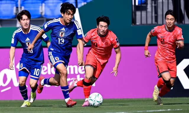 Trực tiếp U23 Nhật Bản vs U23 Hàn Quốc 1-0 (H1): Vào!!! U23 Nhật Bản ghi bàn