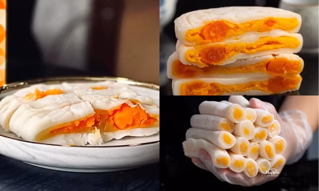 Bánh dẻo nhân trứng muối "lên trending", tranh luận cách ăn kiểu mới có "xịn hơn"