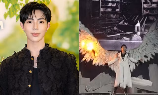 "Anh trai" ERIK gặp sự cố cháy đạo cụ khi đang trình diễn, vô tình "tạo meme"