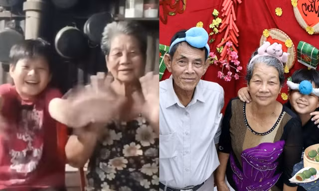 Nam sinh gây sốt với video "gửi bản thân 10 năm sau" cùng bà nội, nhiều sao Việt gửi lời chúc
