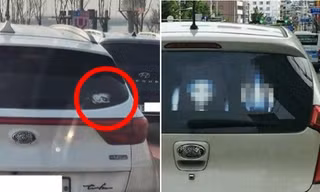 Vì sao tài xế Hàn Quốc dán hình ma lên kính sau xe ô tô? Gây nguy hiểm ra sao?