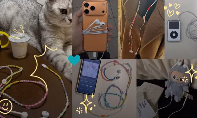 Tai nghe có dây "gây sốt" trở lại, Gen Z bắt trend thành phụ kiện siêu xinh