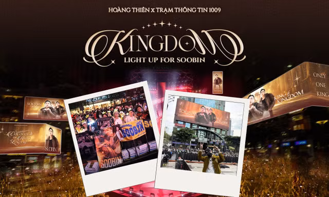 KINGDOM "tất tay" ủng hộ SOOBIN tại Y-FEST: Bao trọn 5 màn hình LED phố đi bộ