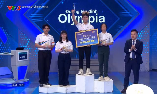 Nam sinh Hưng Yên giành vòng nguyệt quế Tuần Olympia 26 với số điểm ấn tượng