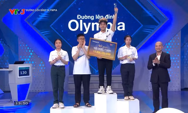 Nam sinh Hưng Yên giải mã từ khóa thần tốc, giành vòng nguyệt quế Tháng Olympia 26