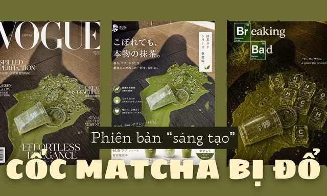 Ly matcha đổ "triệu view": Khi sự cố "vụng về" trở thành chất liệu sáng tạo