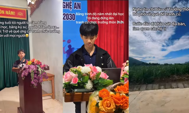 Trào lưu về quê, tranh cử chức "trưởng thôn" của Gen Z gây sốt mạng xã hội