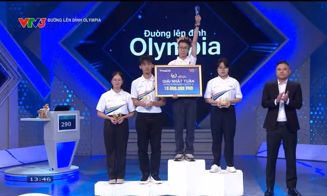 Nam sinh Hà Nội giành vòng nguyệt quế Tuần Olympia 26 với số điểm ấn tượng