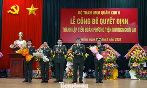 Quân khu 5 thành lập Tiểu đoàn Phương tiện không người lái