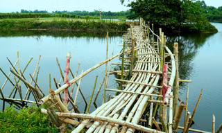 Cận cảnh cầu tre ‘khắc tinh’ cát tặc độc nhất vô nhị xứ Huế