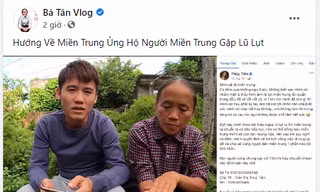 Bà Tân Vlog và con trai ủng hộ miền Trung 50 triệu đồng qua tài khoản của Thủy Tiên 