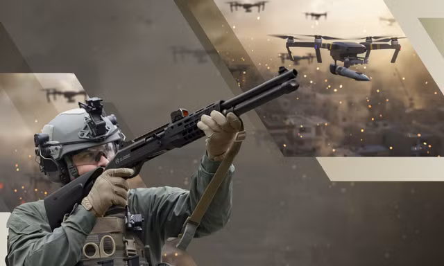 Hiện có đề xuất trang bị súng chống UAV cho mọi binh sĩ Nga trên tiền tuyến. Ảnh minh họa: Beretta Defense Technologies.