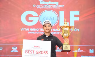 Nhà vô địch Tiền Phong Golf Championship 2025 Nguyễn Trọng Hoàng dẫn đầu Faldo Series Asia 2026