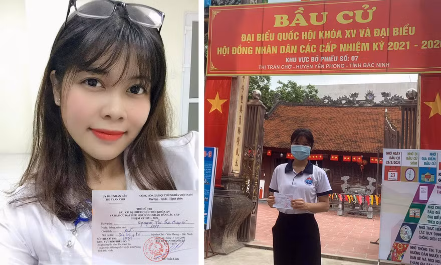 Cử tri trẻ vào 'điểm nóng' chống dịch COVID-19 đi bỏ phiếu
