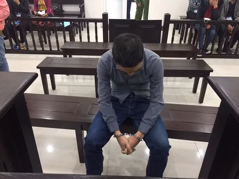 Bị cáo Nguyễn Văn Duy tại tòa án Hà Nội.