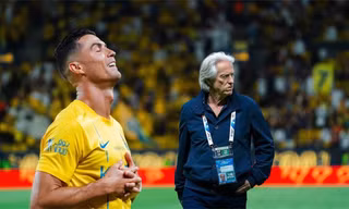 Ronaldo và HLV Jorge Jesus.