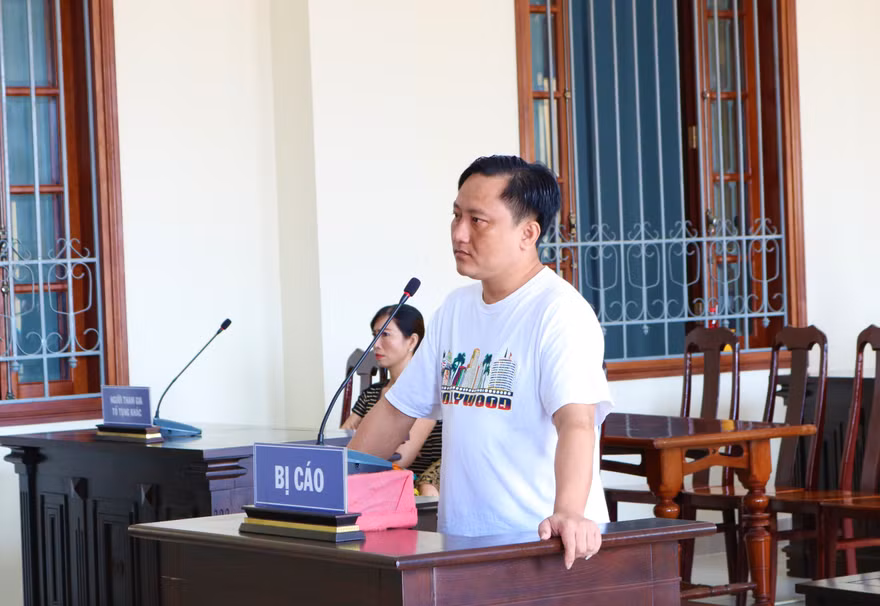 Bị cáo Tuấn tại phiên tòa - Ảnh: Kim Hà. 