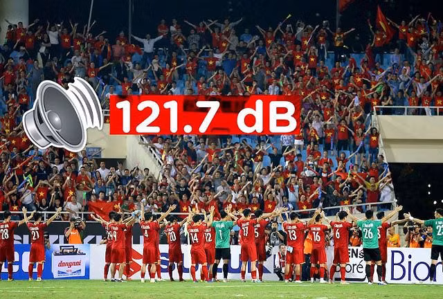 CĐV Việt Nam phát ra cường độ âm thanh lớn nhất tại AFF Cup 2018.