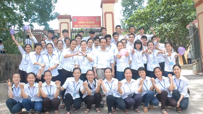 Tập thể lớp học có 100% học sinh đỗ đại học