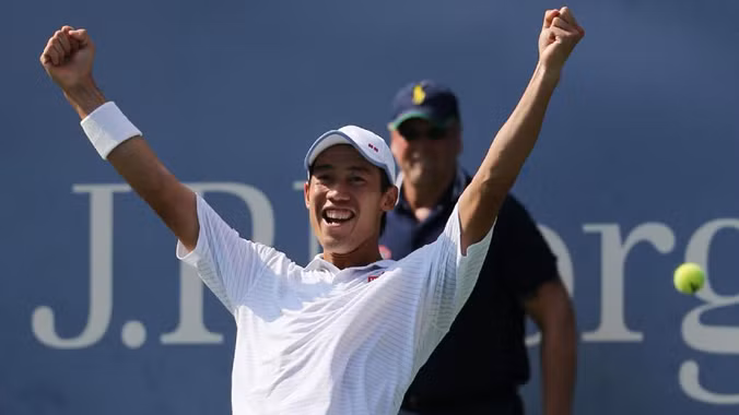 Nishikori viết tiếp câu chuyện lịch sử. Ảnh: AP