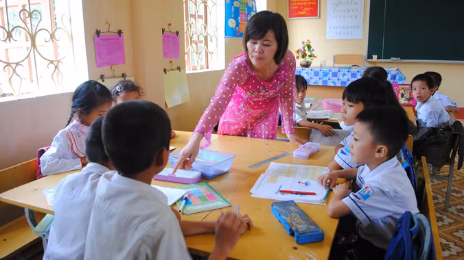 Lớp học theo mô hình trường học mới