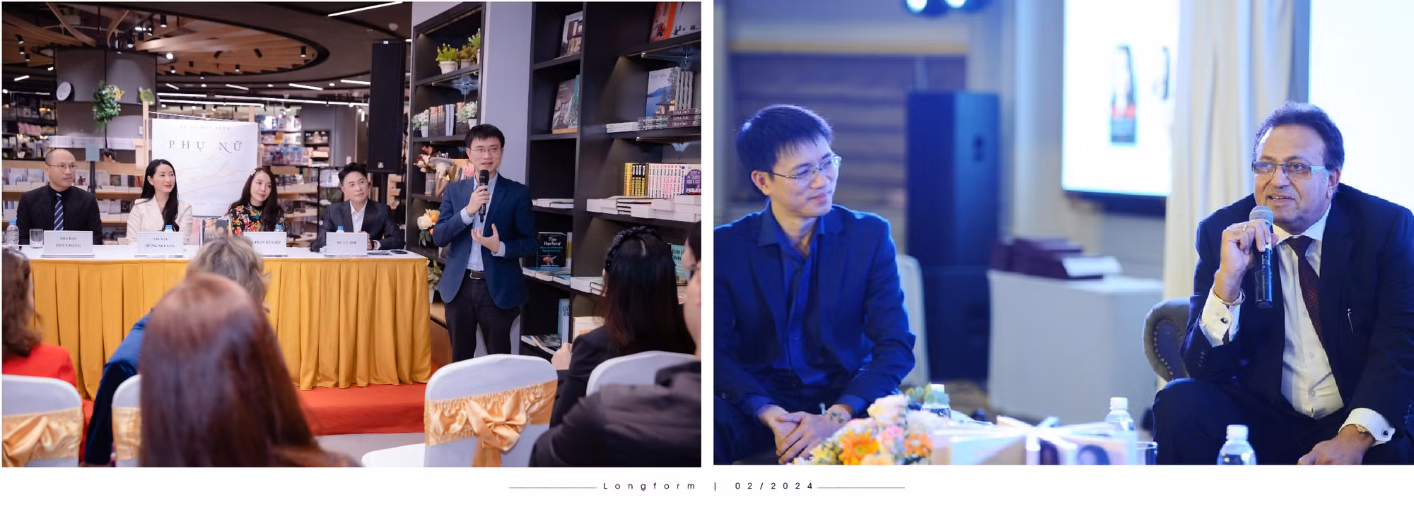 Nhà báo Nguyễn Tuấn Anh phát biểu trong một số chương trình ra mắt sách của các tác giả được anh tư vấn.