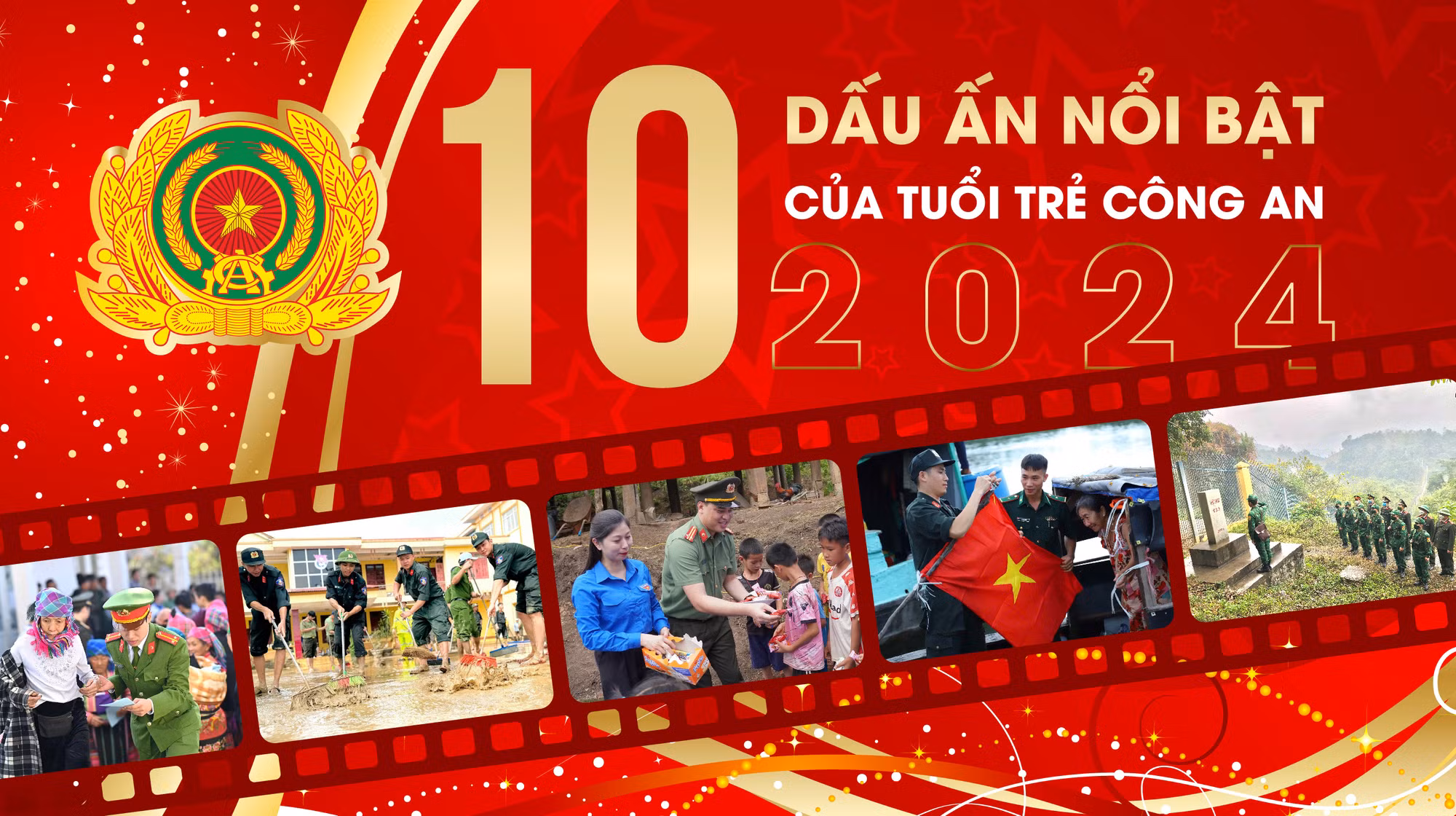 10 dấu ấn nổi bật của tuổi trẻ Công an năm 2024