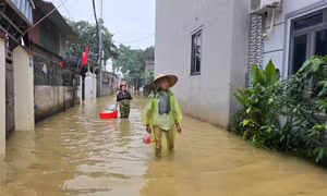 Hà Nội phát lệnh báo động lũ cấp 2 trên sông Bùi, sông Tích