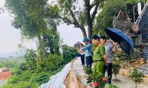 Di dời 9 hộ dân khu vực nguy cơ sạt lở cao ở Hà Nội trước 5 giờ chiều nay