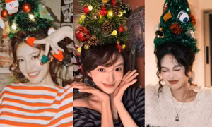 Trào lưu buộc tóc cây thông Noel, tưởng Chương Nhược Nam "đu trend" hóa ra cú lừa