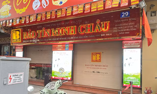 Bảo Tín Minh Châu đóng cửa, website 'tắt' cập nhật giá vàng
