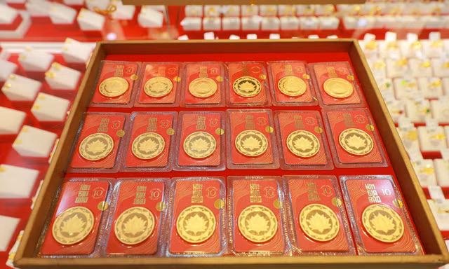 Giá vàng trong nước tăng - giảm thất thường