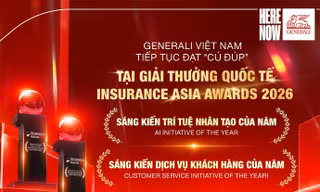 Generali nhận cú đúp giải thưởng về công nghệ và dịch vụ khách hàng tại Insurance Asia Awards 2026