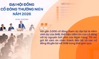 Những câu nói ấn tượng của Chủ tịch HĐQT SHB Đỗ Quang Hiển tại ĐHĐCĐ 2026