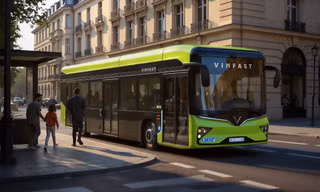 Vinfast giới thiệu xe buýt điện tại châu Âu, lần đầu ra mắt thị trường quốc tế