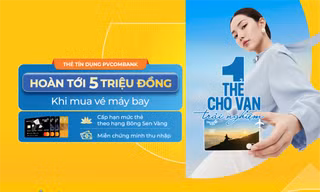 Tận hưởng hành trình bay trọn vẹn cùng thẻ tín dụng PVcomBank