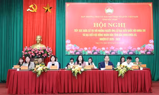 Ứng cử viên đại biểu Quốc hội tiếp xúc cử tri Bắc Ninh