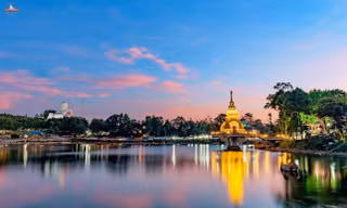 Bảo tháp Xá lợi Phật – 'trụ tâm linh' trên đỉnh Thiên Cấm Sơn