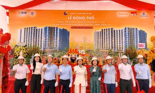 Lễ động thổ dự án nhà ở xã hội Mê Linh New City quy mô gần 800 căn hộ 